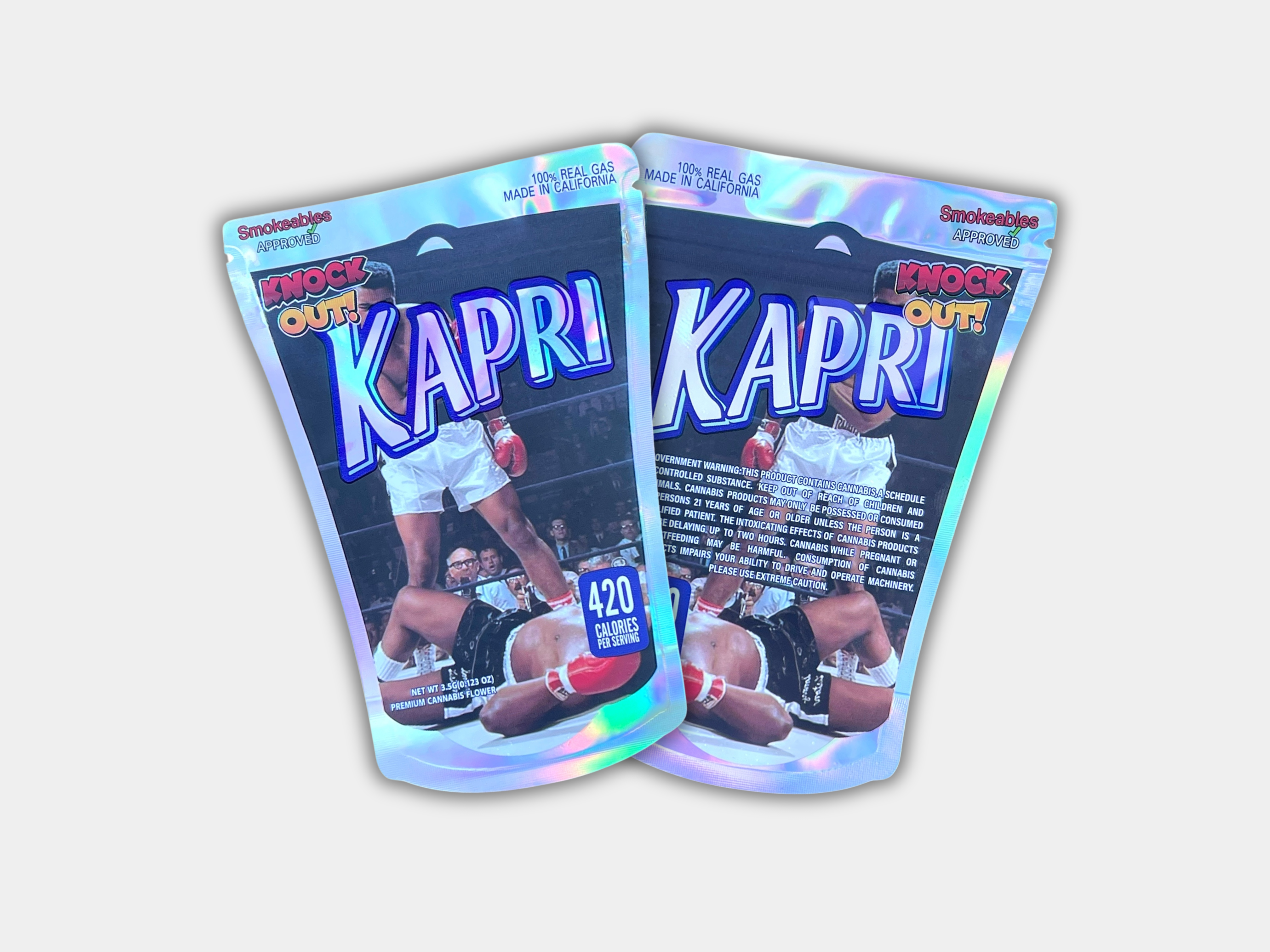 Kapri Knock Out Mylar Bag 3.5G | Smell Proof – Gorilla Boyz Inc