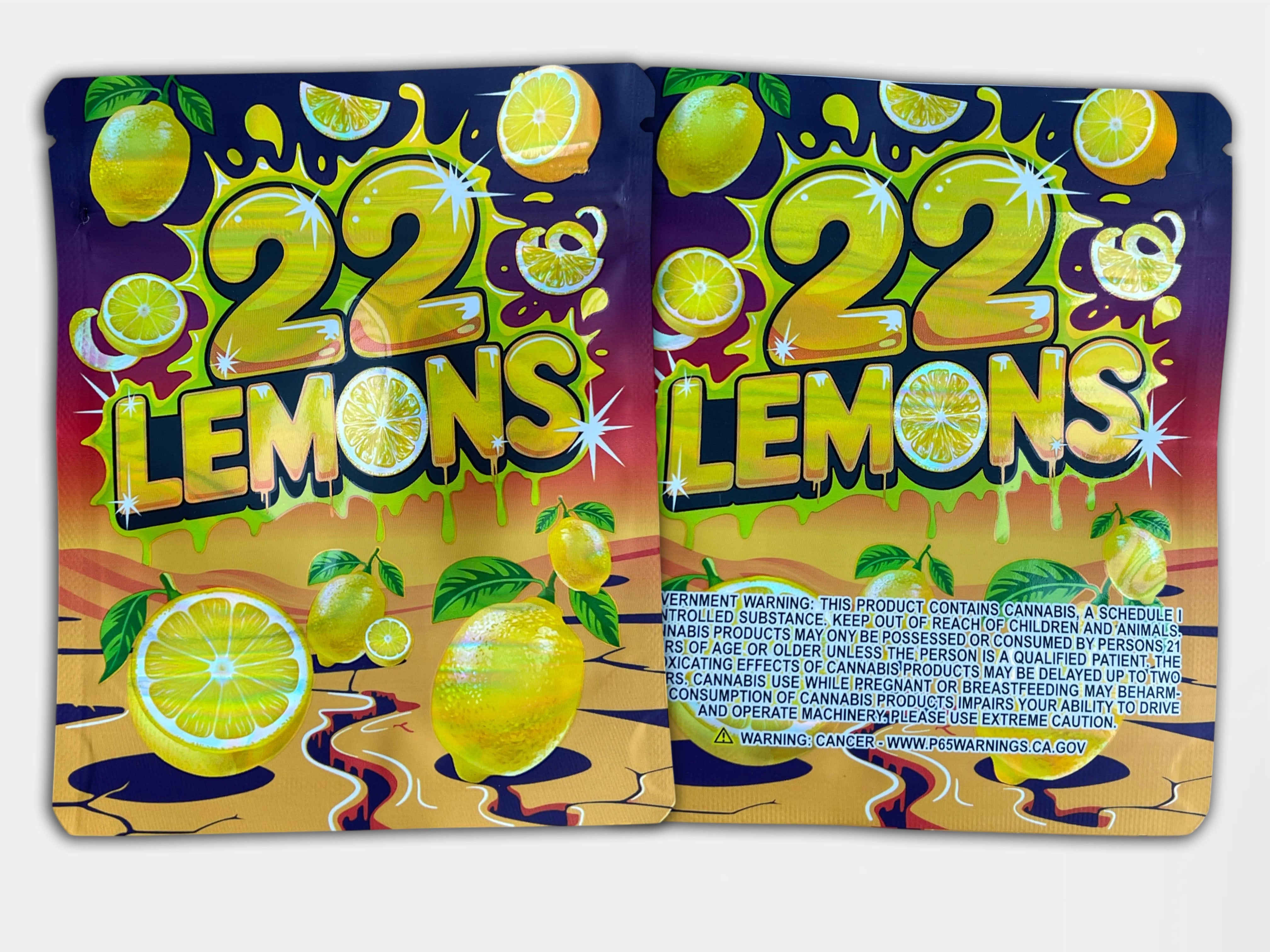 22 Lemons Mylar Bag (3.5G) – Gorilla Boyz Inc
