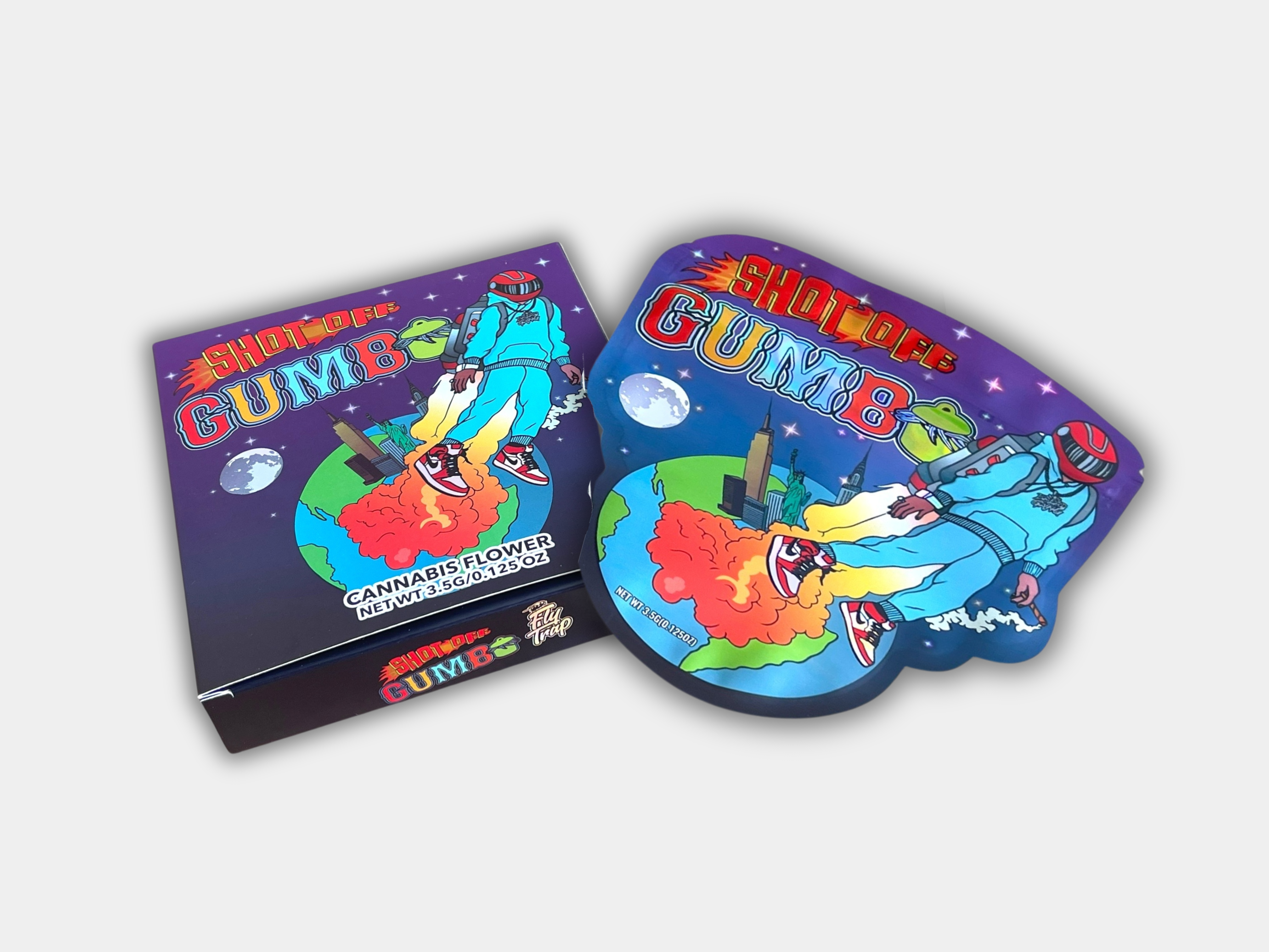Shot Off Gumbo 3.5g Mylar Bag with BOX | Smell Proof – Gorilla Shot Off Gumbo 3.5g Mylar Bag with BOX | Smell Proof – Gorilla