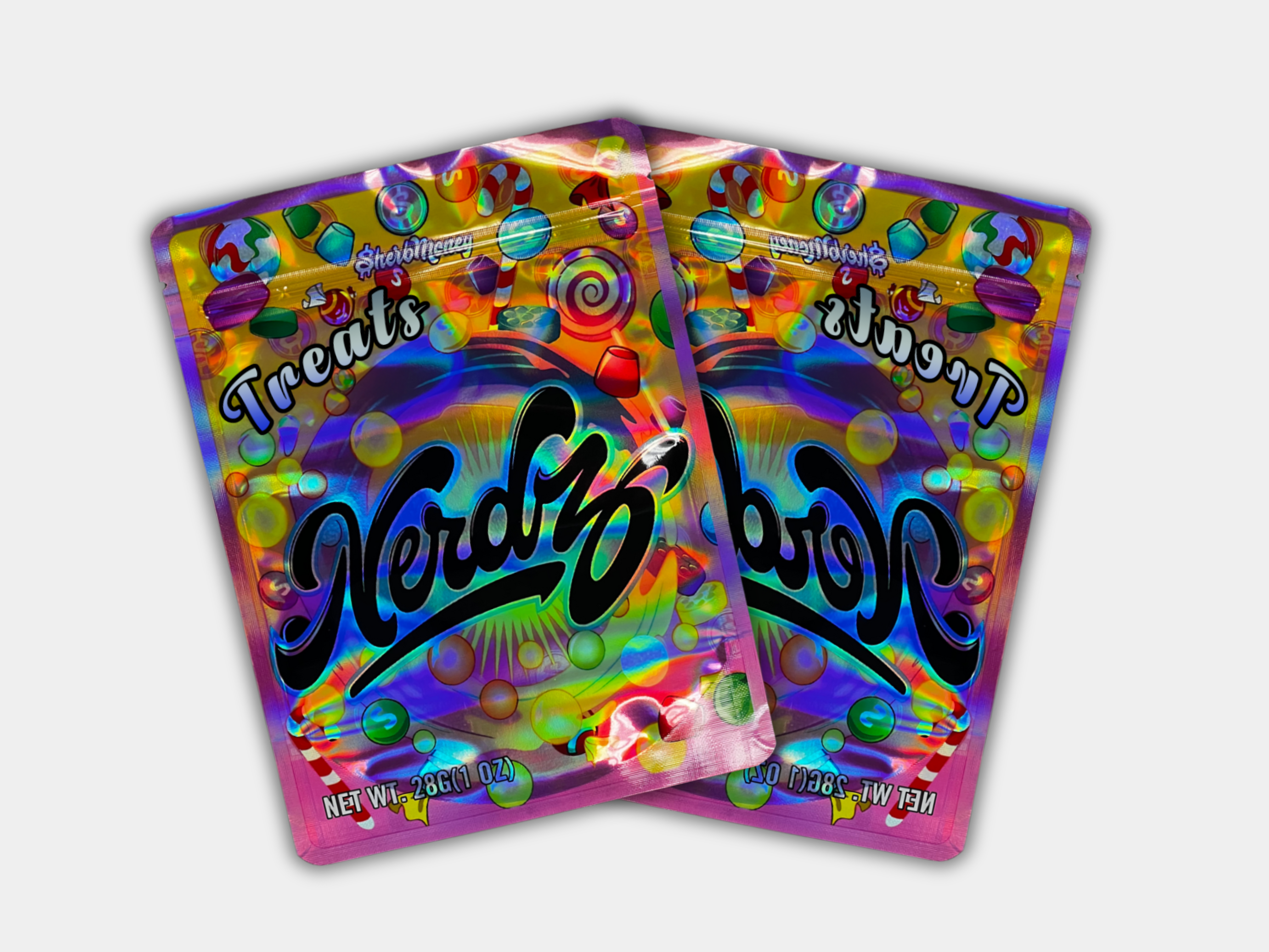 Treats Nerdz Mylar Bag 1 Ounce | Smell Proof – Gorilla Boyz Inc