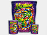 Adventures The Mask CUSTOM STICKER Combo Pack Mylar Bag Set – 32 (3.5g), 16 (1oz), 1 (1lb)