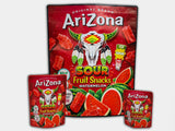 Arizona Sour Watermelon Fruit Snacks CUSTOM STICKER Combo Pack Mylar Bag Set – 32 (3.5g), 16 (1oz), 1 (1lb)