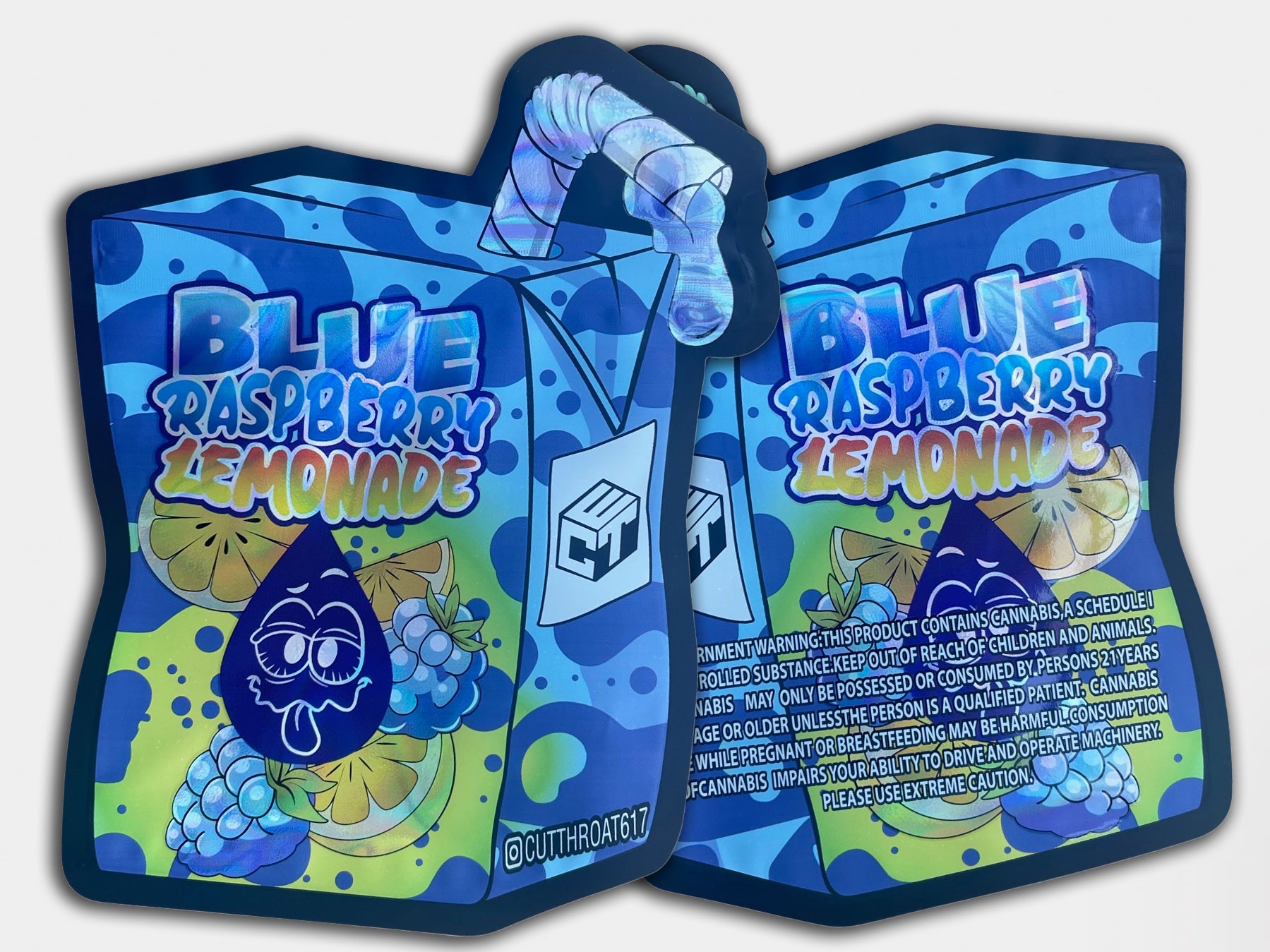 Blue Raspberry Lemonade 3.5G Mylar Bag | Smell-Proof Resealable