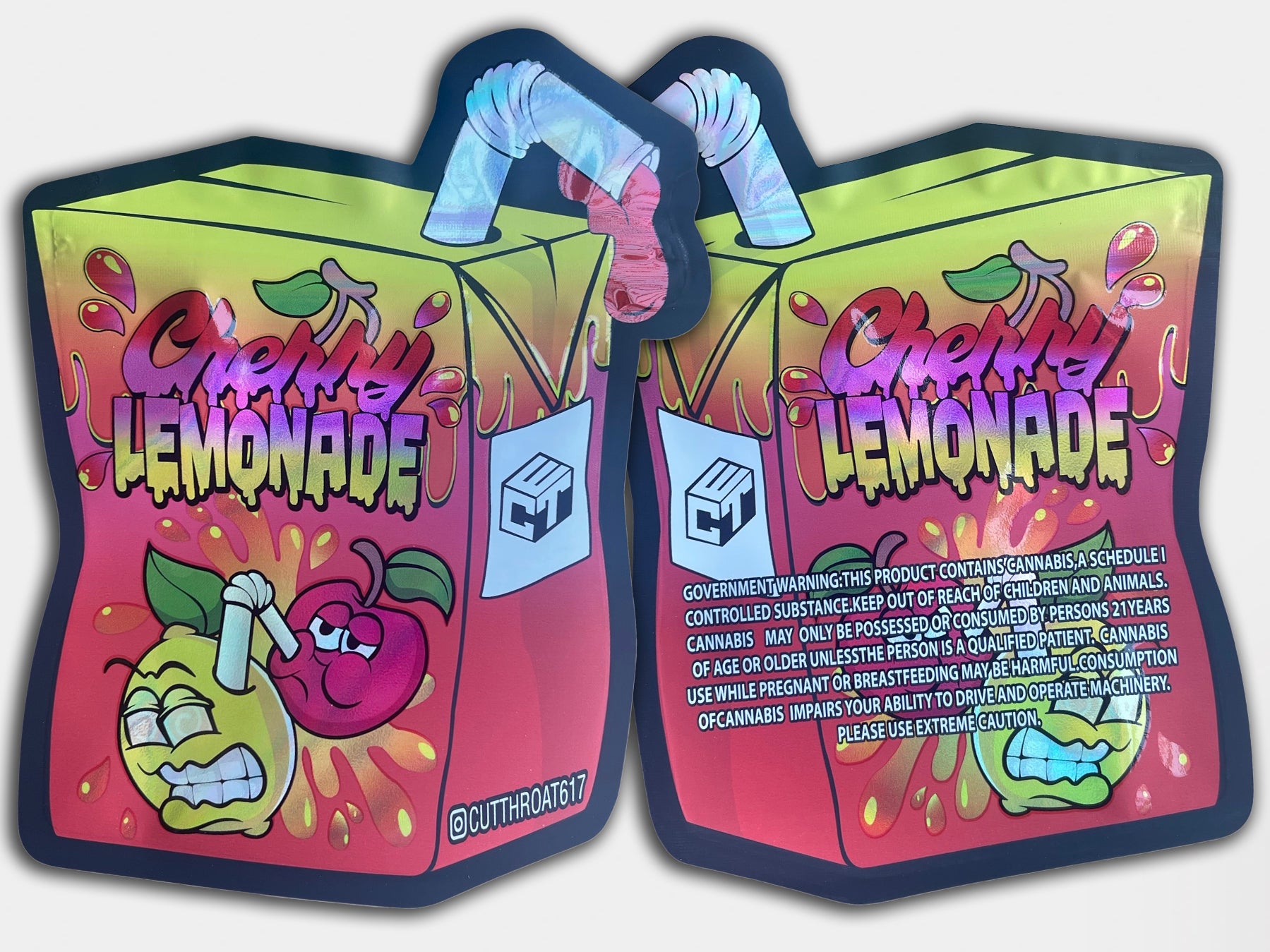 Cherry Lemonade 3.5G Mylar Bag | Smell-Proof Resealable Packaging