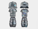 Denim Tears Combo Set shirt Hat Pants Shaped Mylar Bag (3.5G)