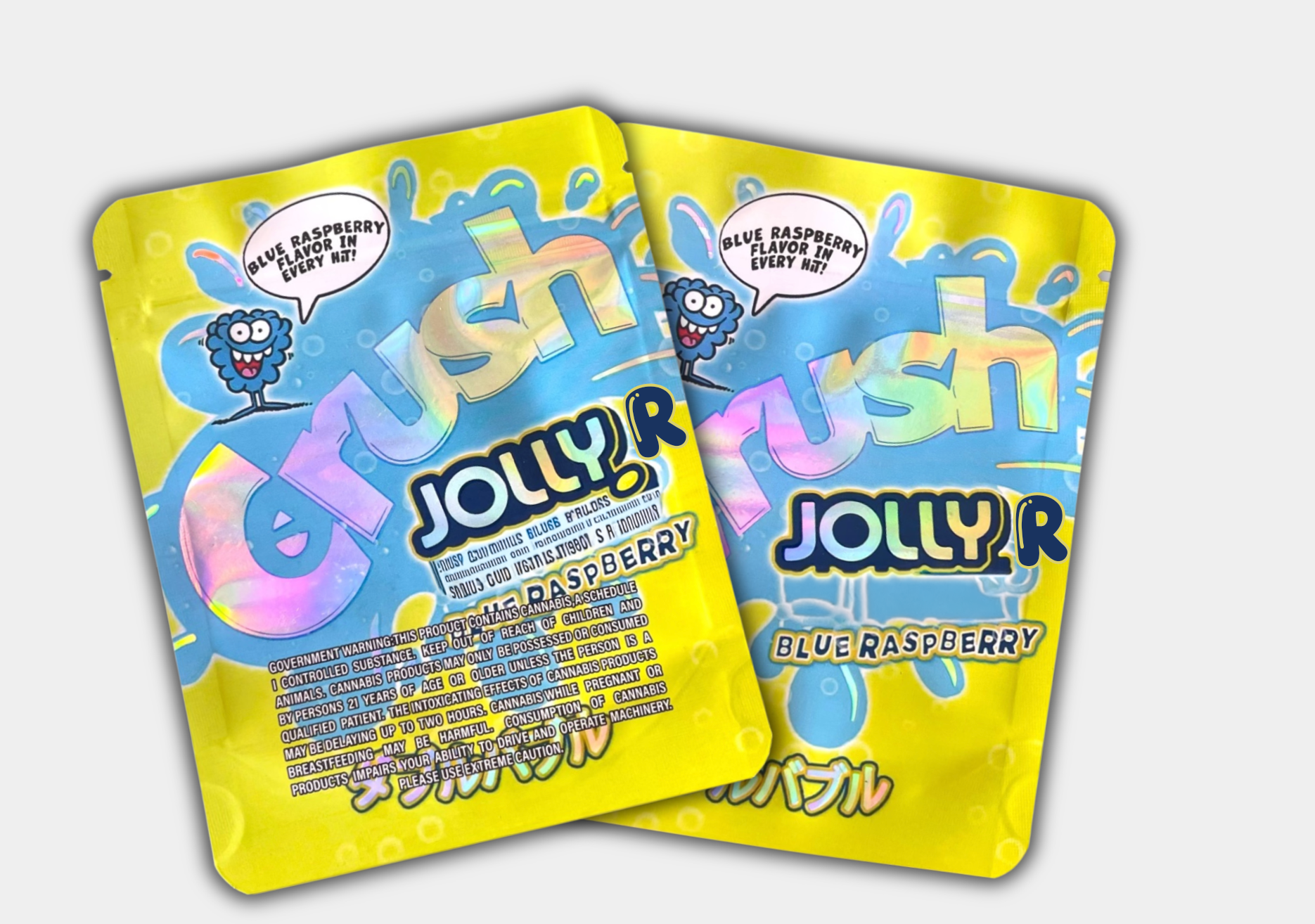 Crush Jolly Rancher Blue Raspberry Mylar Bag 3.5 Grams | Smell