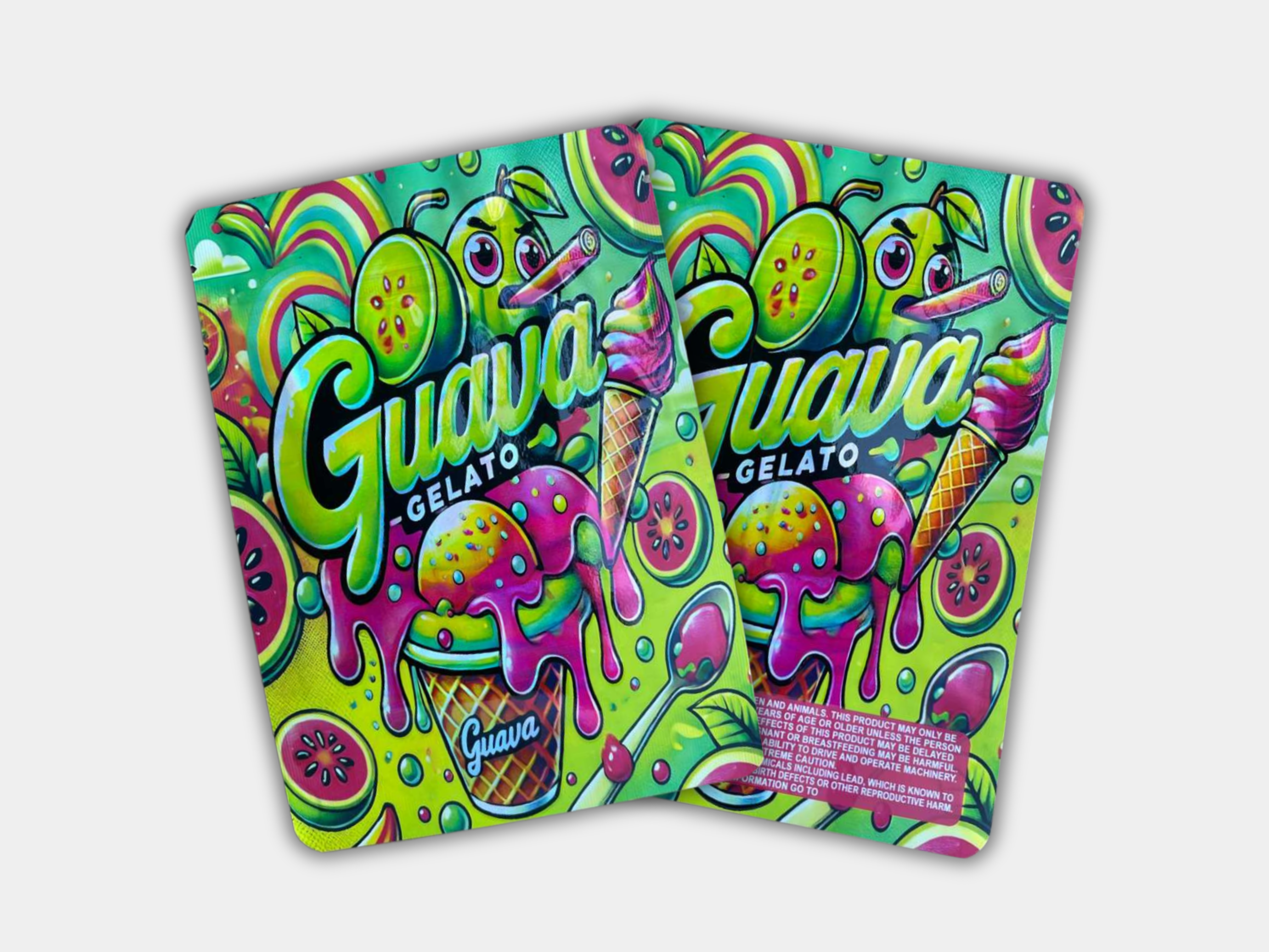 Guava Gelato 14G (0.5oz) Mylar Bag | Smell-Proof & Resealable