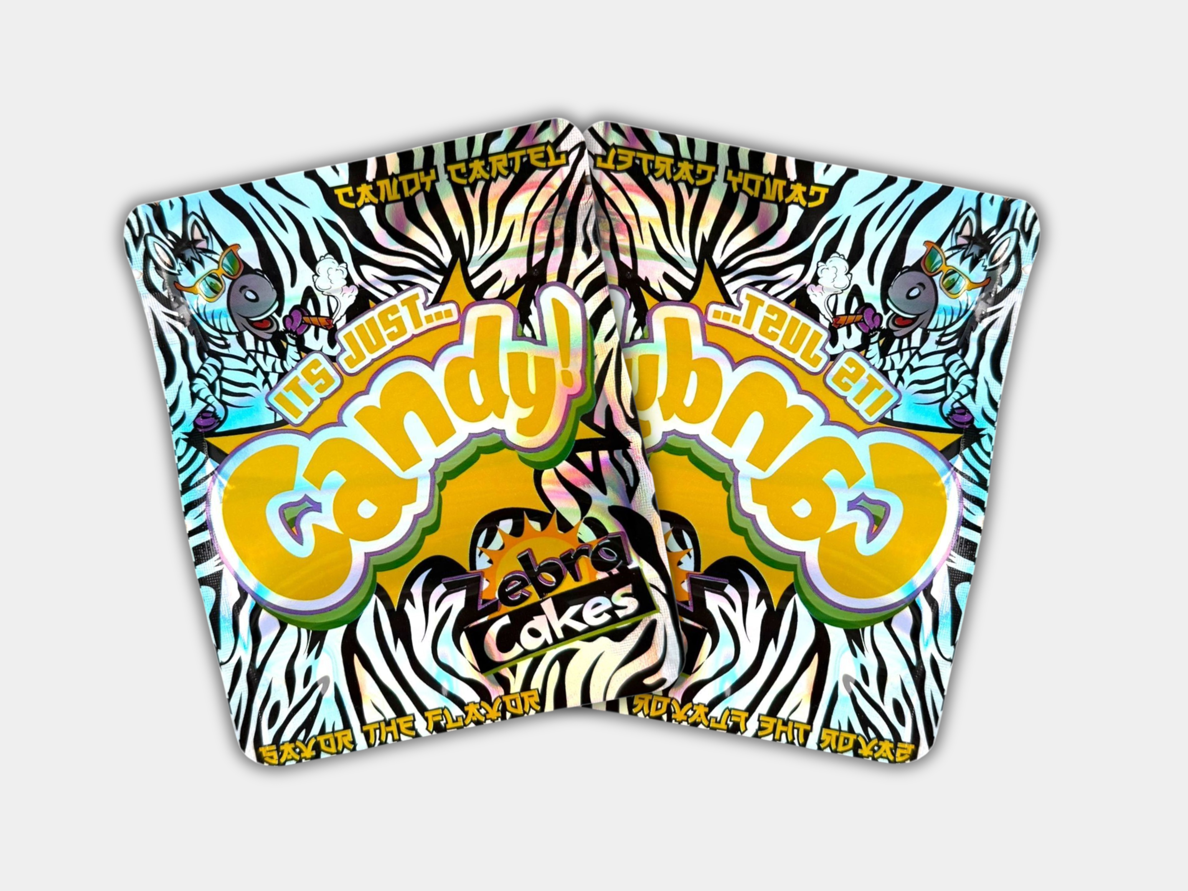 It's Just Candy Zebra Cakes Mylar Bag 3.5G | Smell Proof – Gorilla