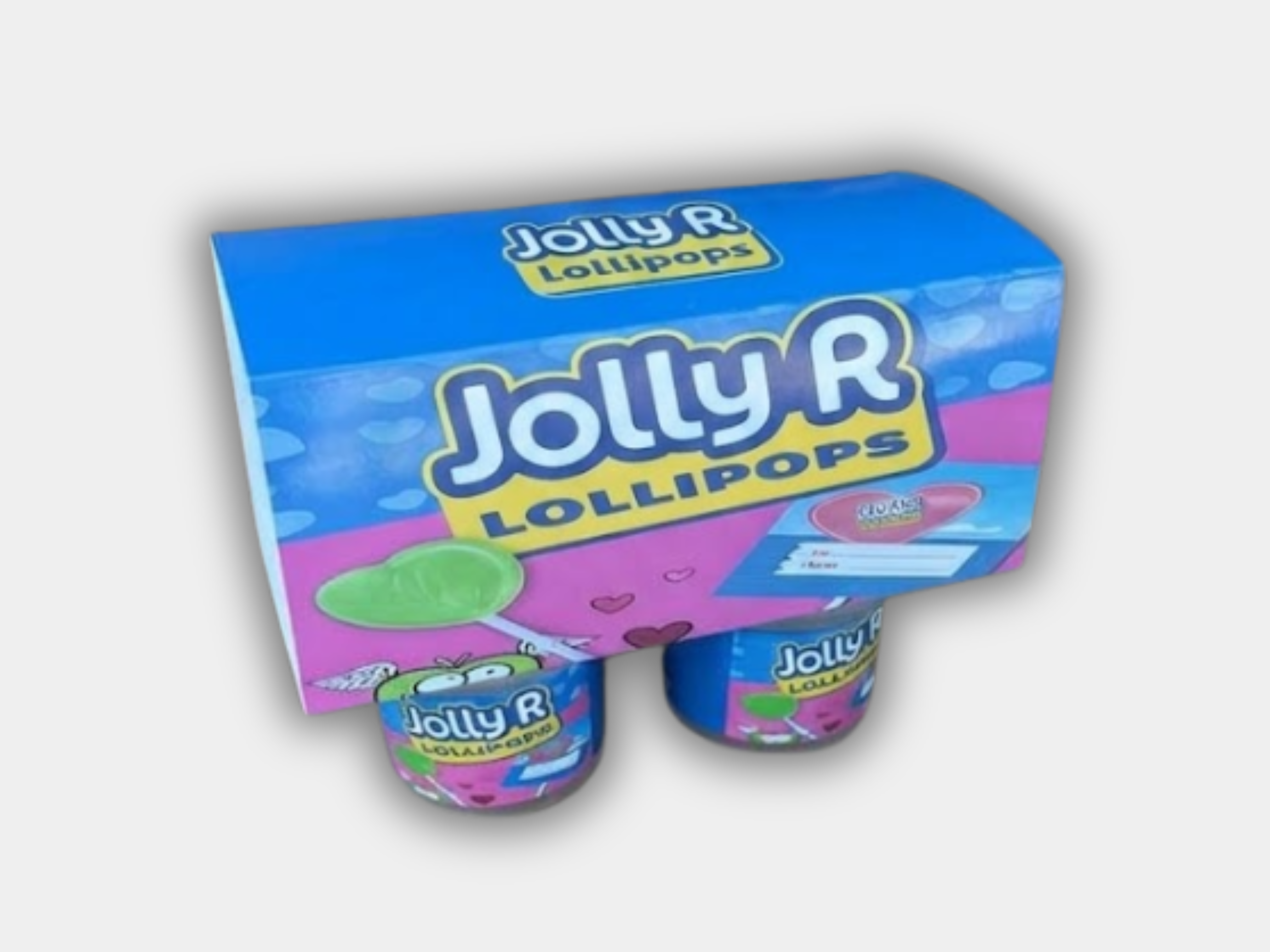 Jolly R Lollipops 4 Jar Set with Box (3.5g Yogurt Jar Set