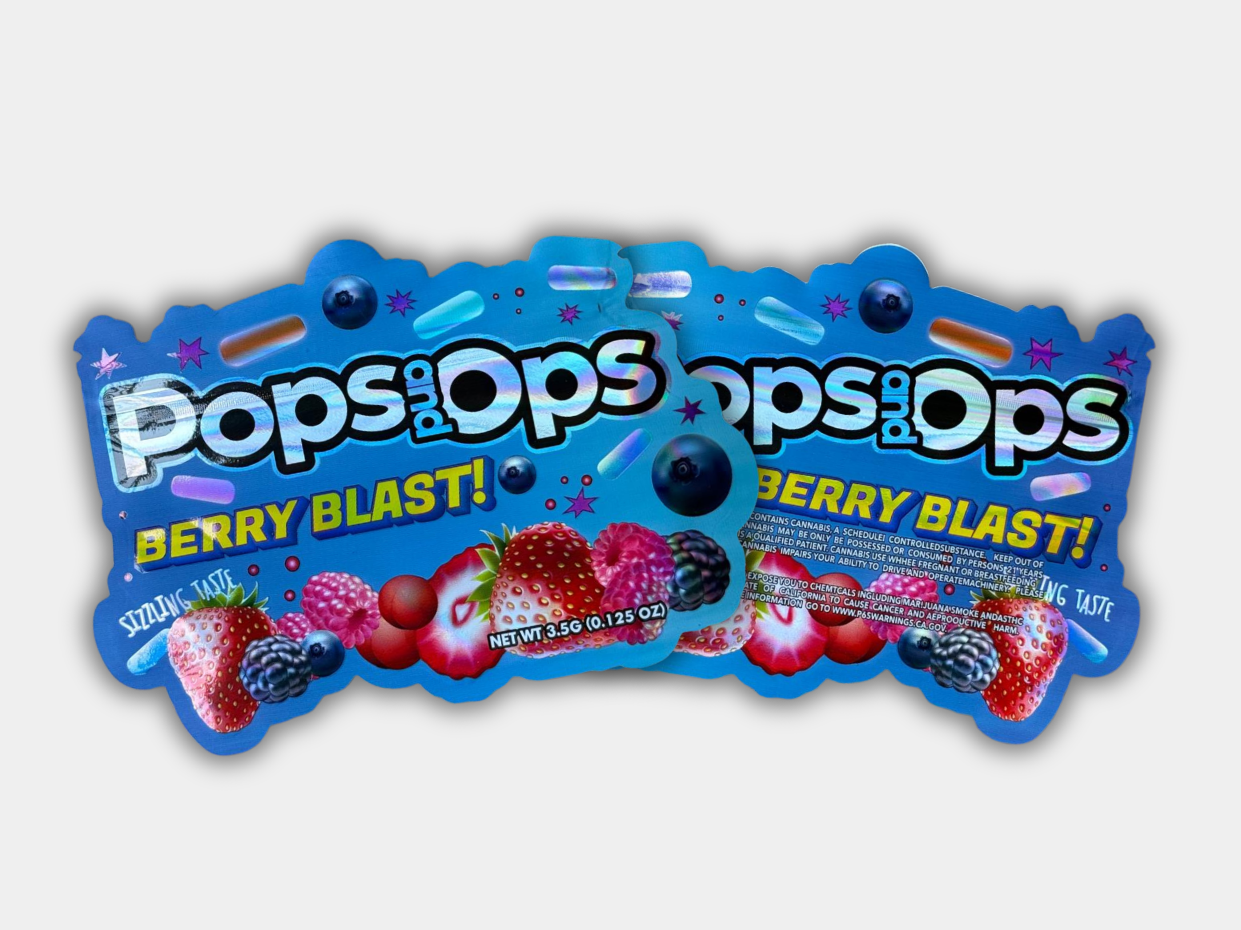 Pops & Ops Berry Blast 3.5G Mylar Bag | Smell Proof Packaging