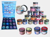 16 DESIGNS VARIETY PACK GLASS JARS WITH MASTER BOX (EMPTY JARS)