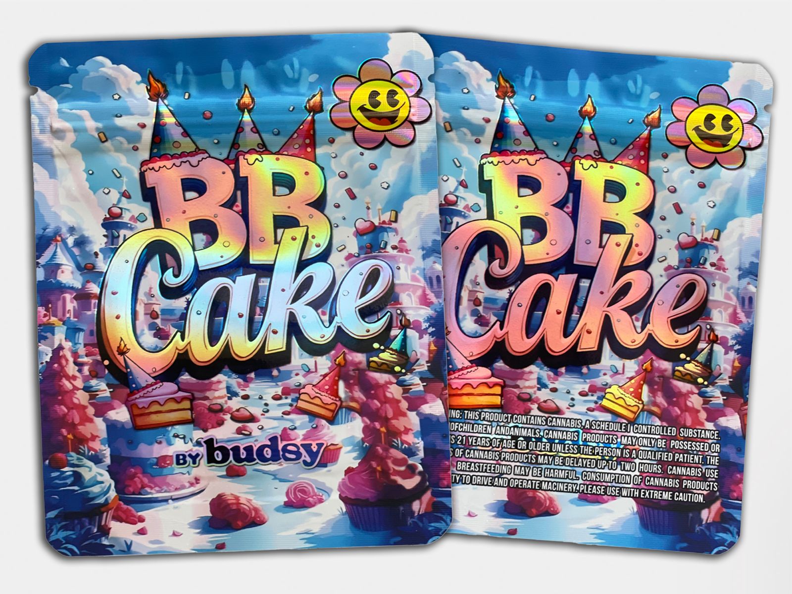 BB Cake Mylar Bag 3.5G | Smell Proof Collectible Packaging – Gorilla
