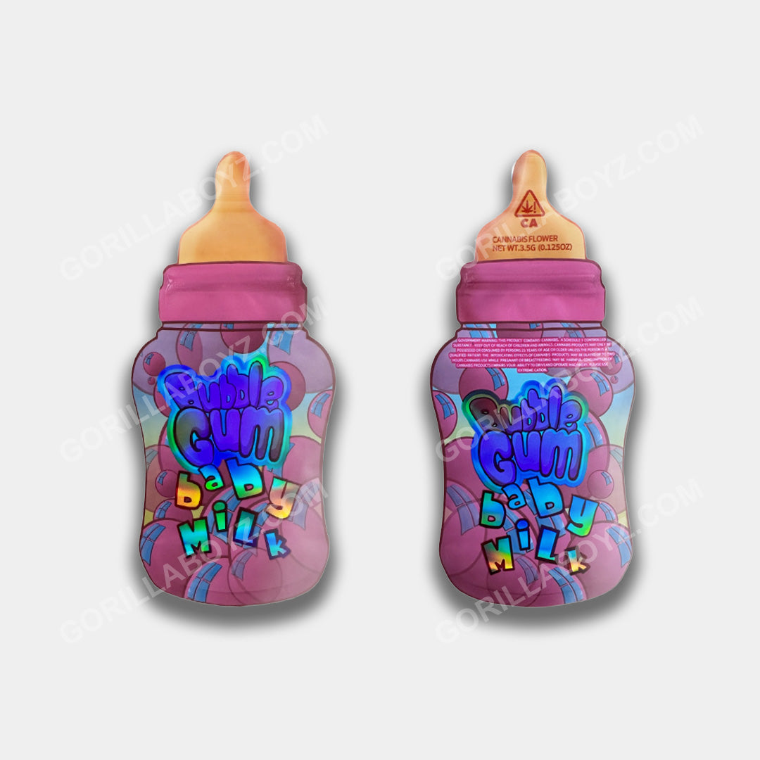 Bubble Gum Baby Milk Mylar Bag 3.5 Grams | Smell Proof Ziplocks – Gorilla  Boyz Inc