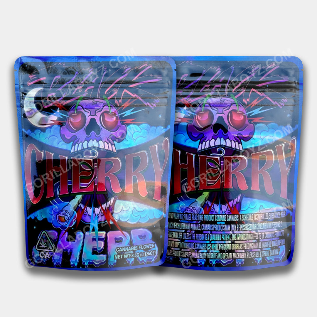Black Cherry Sherb Mylar Bag 3.5 Grams | Smell Proof Ziplocks – Gorilla