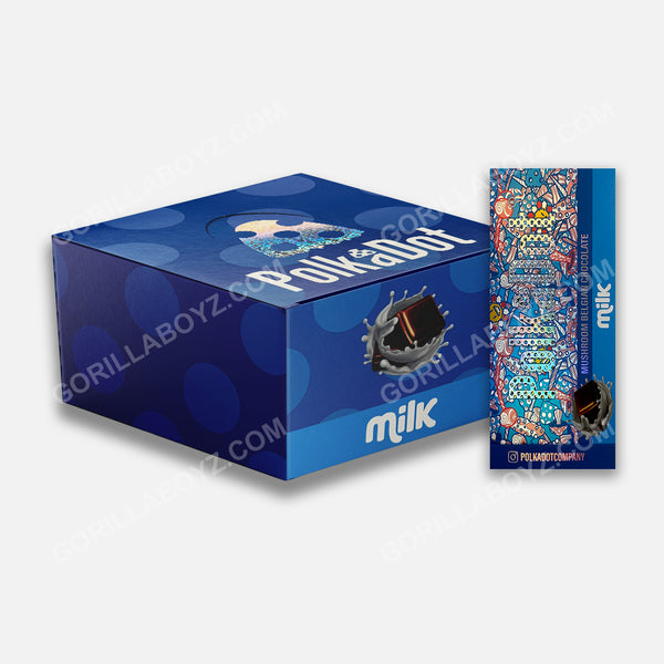 Milk polka dot mushroom packaging