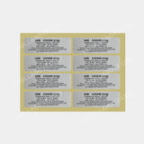 Ore Cookie mylar bags stickers