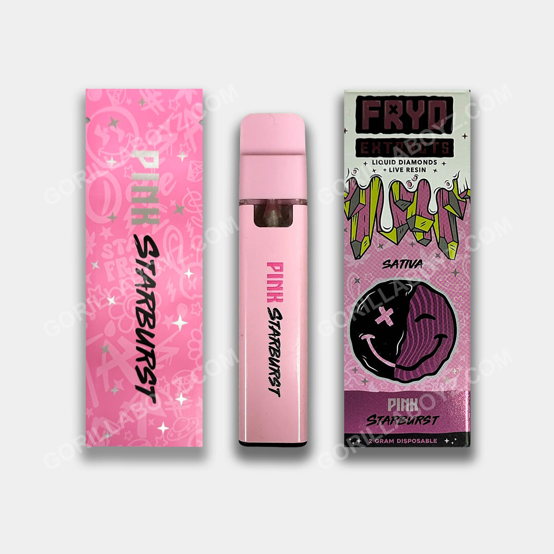 Fryd Pink Starburst Empty Disposable Carts Gorilla Boyz Inc