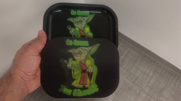 Go Green rolling tray holographic