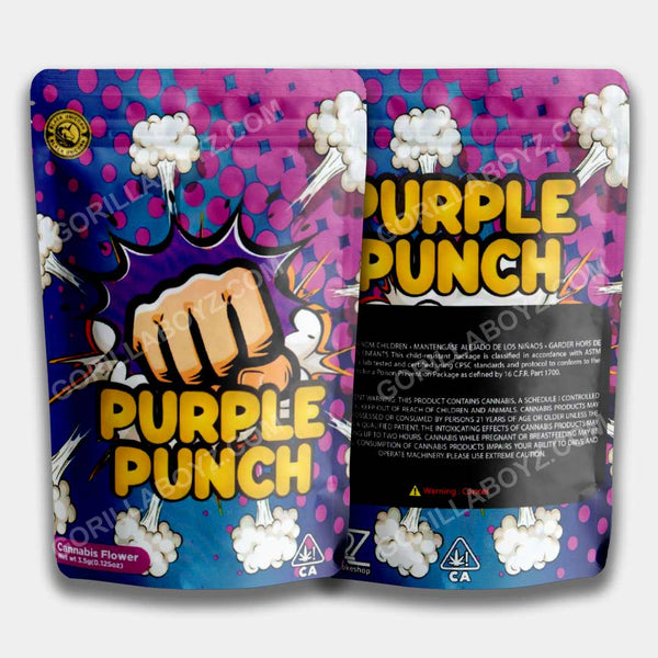 purple punch mylar bags