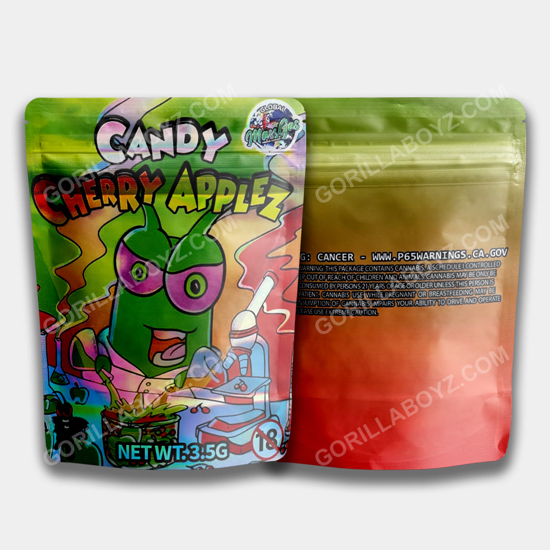 Mylar Bags 3.5 Grams Candy Cherry Applez | Smell-Proof