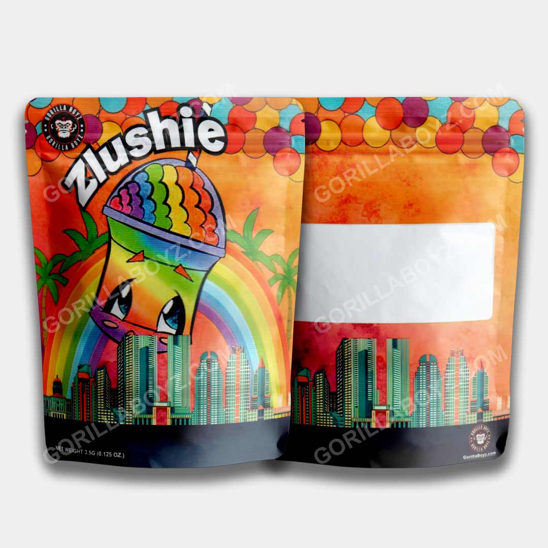 Mylar Bags 3.5 Grams Sour OG (holographic)  Smell-Proof Ziplocks – Gorilla  Boyz Inc