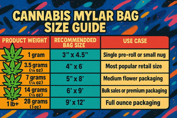 How to Choose the Right Size Mylar Bag for Your Cannabis Products