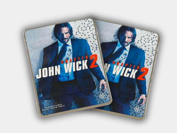 John Wick Movie Series 5 Mylar Bags | 3.5G Exotic Cannabis Flower