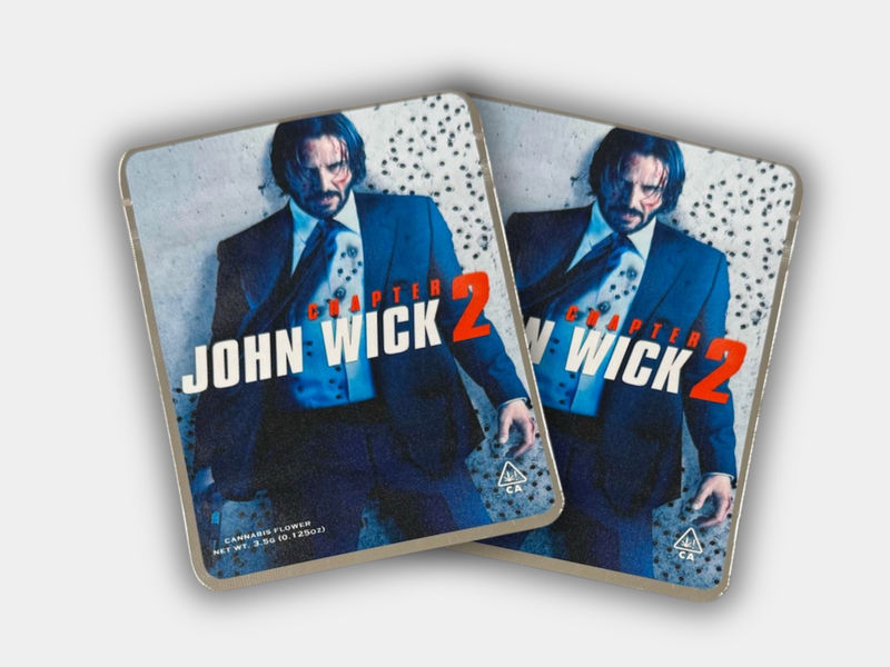 John Wick Movie Series 5 Mylar Bags | 3.5G Exotic Cannabis Flower