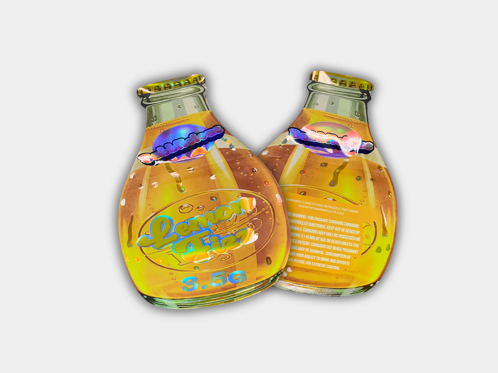 Lemon Fizz Mylar Bag 3.5 Grams | Smell Proof – Gorilla Boyz Inc