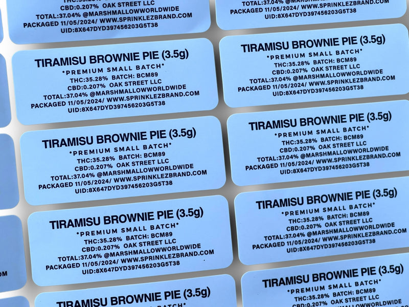 Tiramisu Brownie Pie Sprinkles Mylar Bag 3.5 Grams