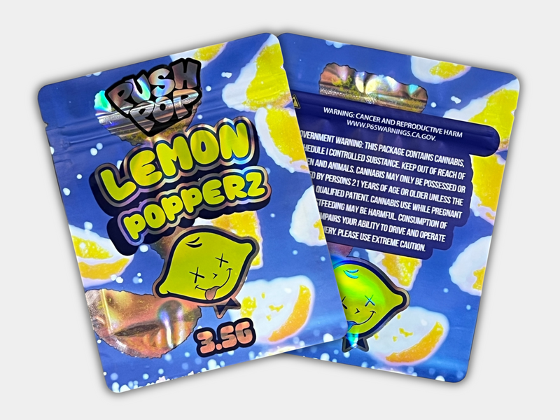 Lemon Popperz Mylar Bag 3.5 Grams