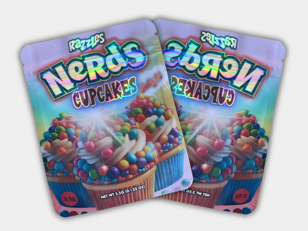 Razzles Nerds Cupcakes Mylar Bag 3.5 Grams