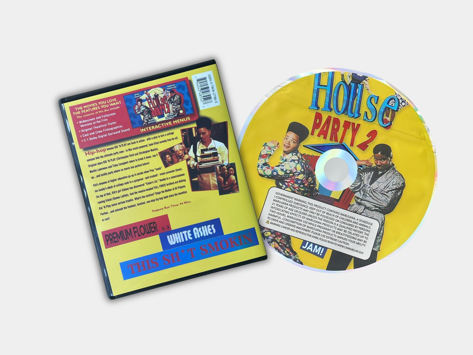 House Party 2 The Zaza Jam CD Cases Mylar Bags 3.5 Grams – Gorilla