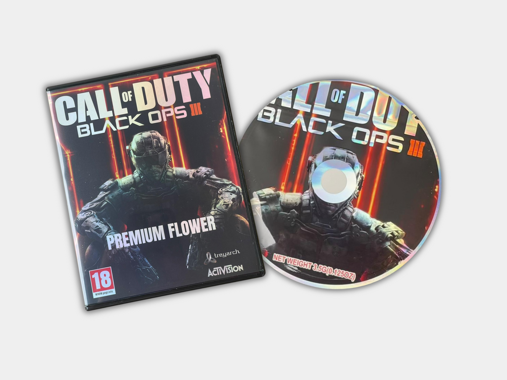 Cod Cd Call of Duty Black Ops CD Cases Mylar Bags 3.5 Grams – Gorilla Boyz Inc