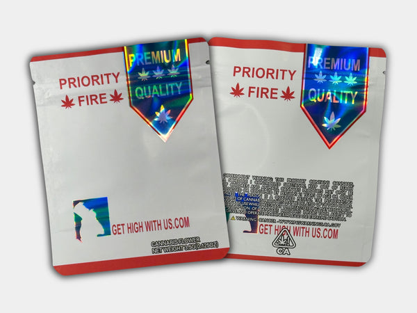 Priority Fire Mylar Bag 3.5 Grams