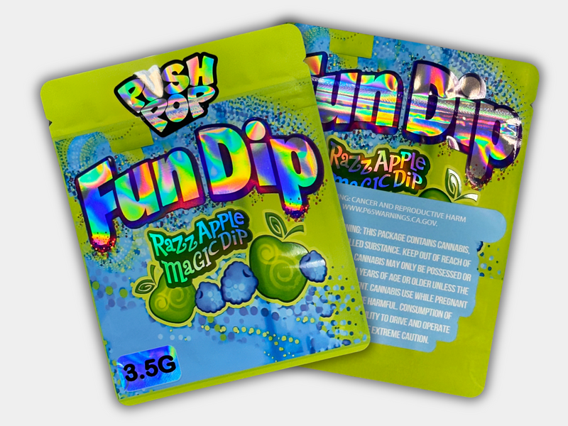 Fun Dip Razz Apple Magic Dip Mylar Bag 3.5 Grams