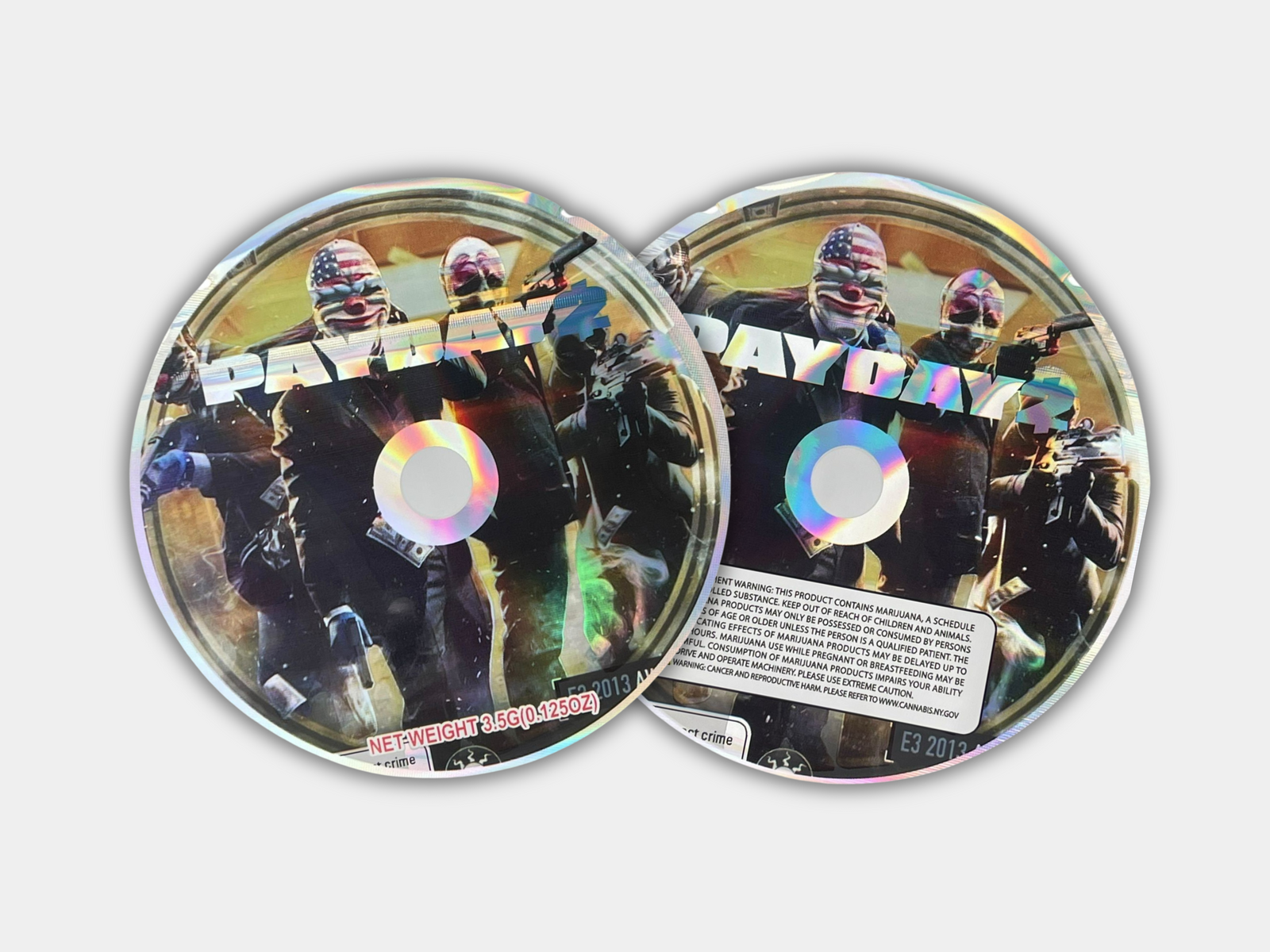 Payday 2 CD/DVD Cases Mylar Bags 3.5 Grams – Gorilla Boyz Inc