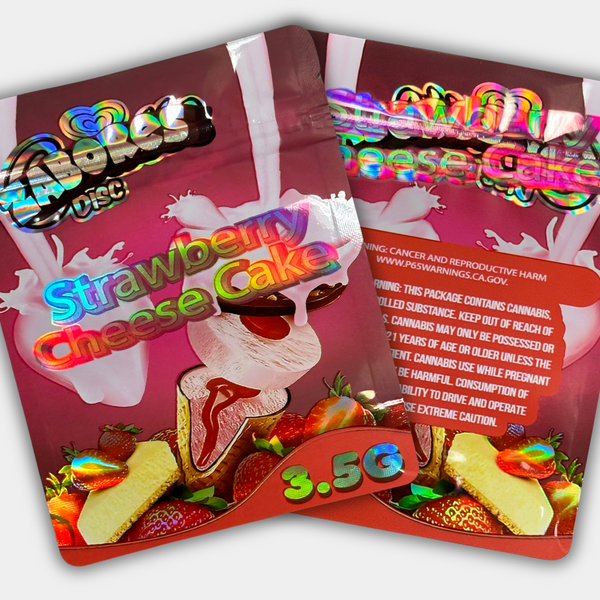 Zabores Disc Strawberries Cheesecake Mylar Bag 3.5 Grams | Smell