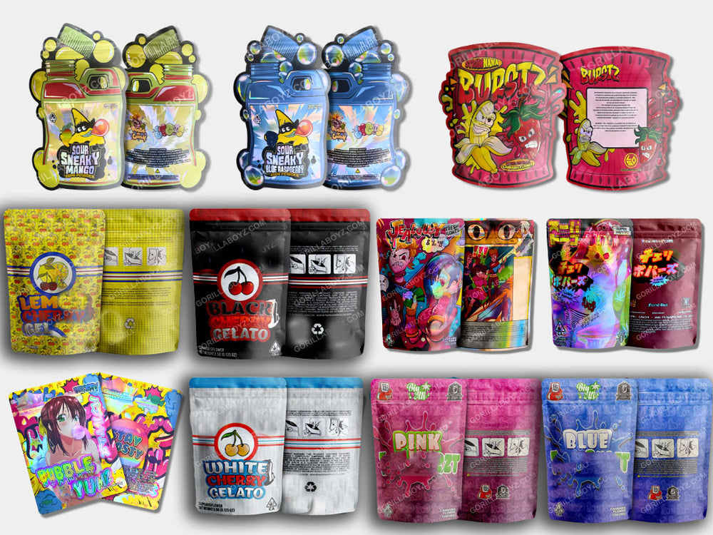 Premium Wholesale Mylar Bags with Labels and Custom Designs