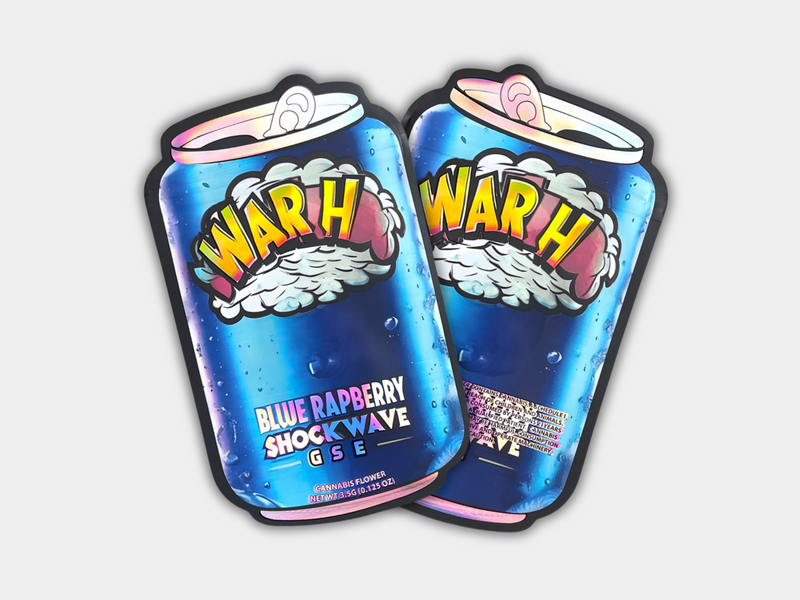 WarH Blue Rapberry Shockwave Mylar Bag 3.5 Grams