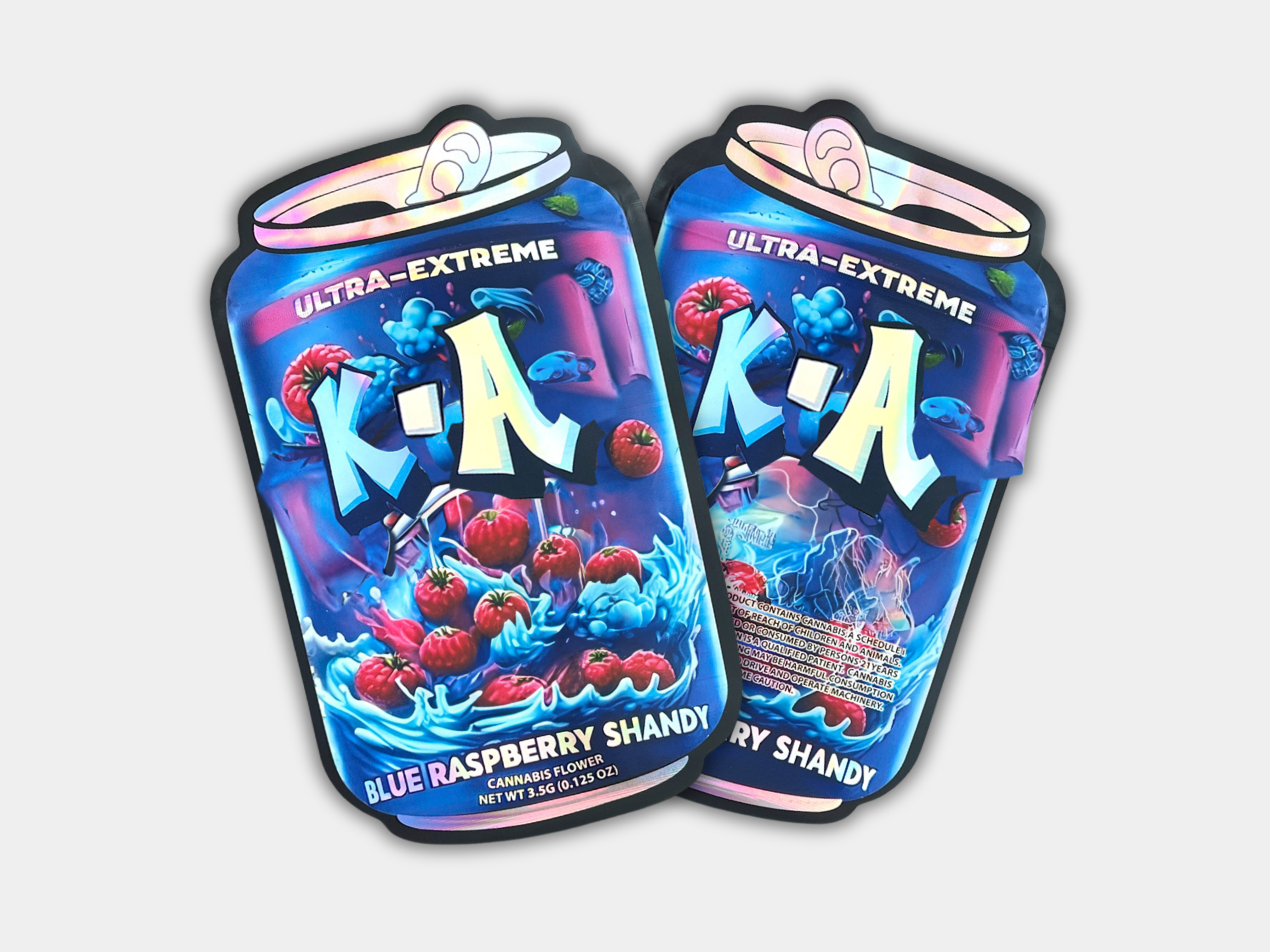 Ultra-Extreme K.A. Blue Raspberry Shandy Mylar Bag 3.5 Grams | Smell ...