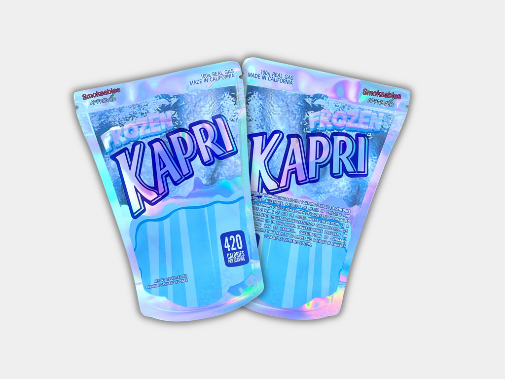 Kapri Frozen Mylar Bag 3.5G | Smell Proof – Gorilla Boyz Inc