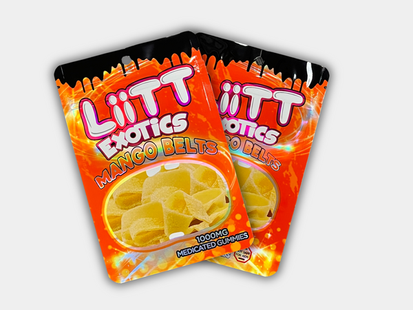 Liit Exotics Mango Belts EMPTY Mylar Bag 1000 MG