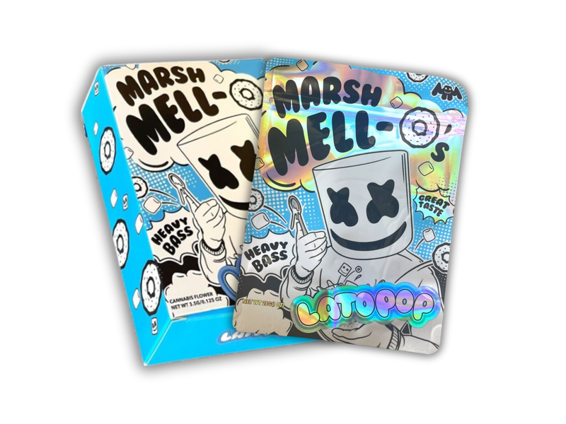 Marshmallow Latopop 3.5g Mylar Bag with BOX