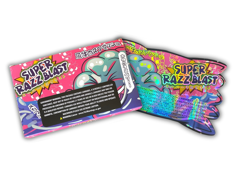 Super Razz Blast 3.5g Mylar Bag with BOX