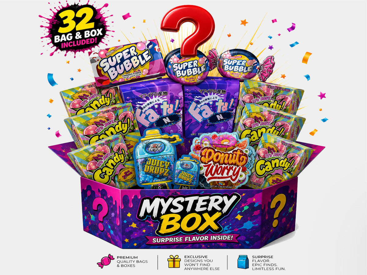 Assorted Mix 32 Box and Bags 3.5g – Gorilla Boyz Inc