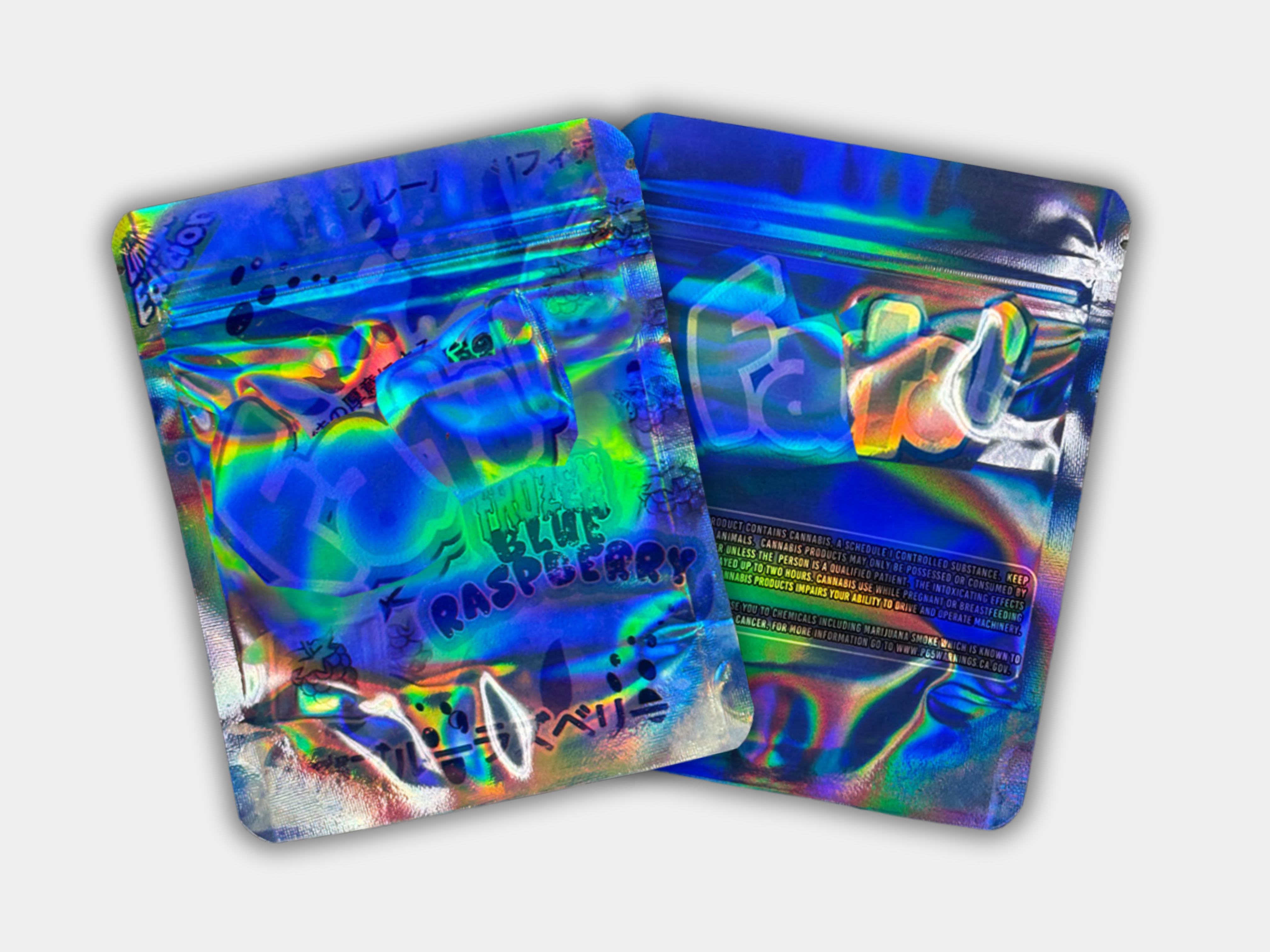 Fata Frozen Blue Raspberry Mylar Bag 3.5 Grams | Smell Proof – Gorilla ...