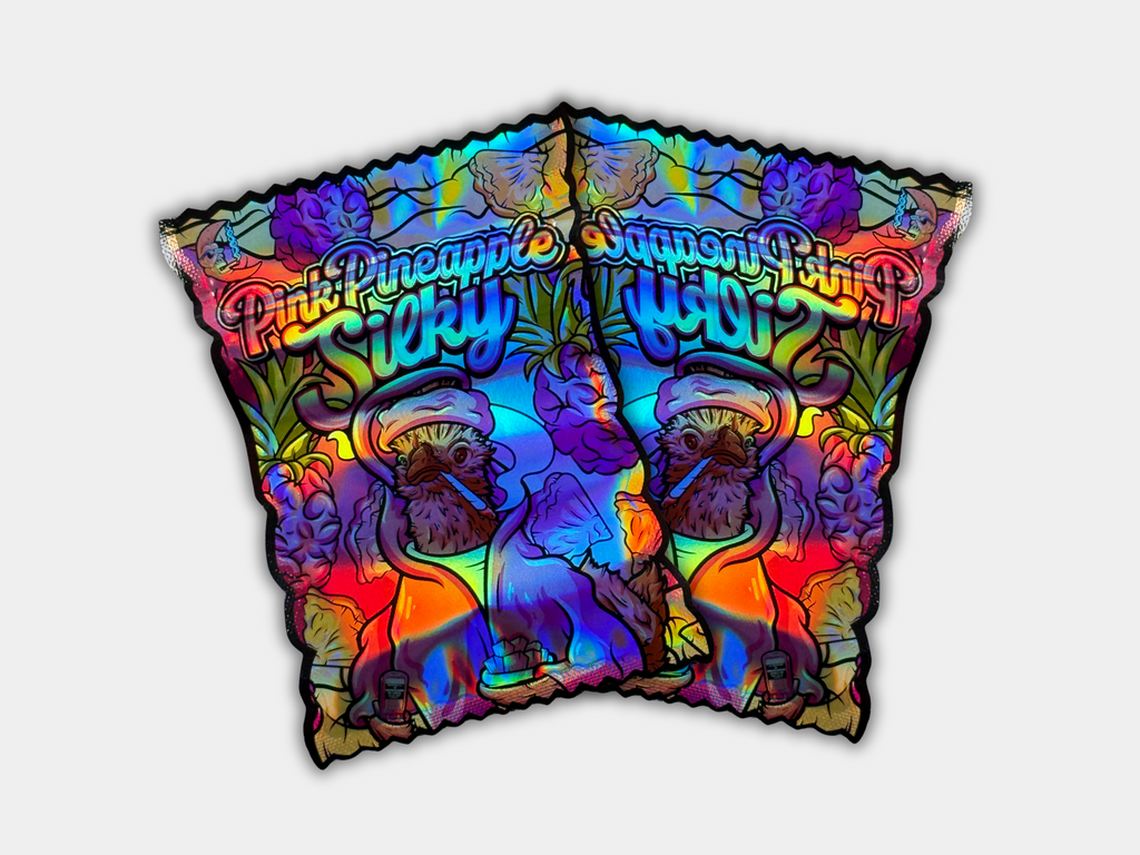 Pink Pineapple Silky Mylar Bag 3.5 Grams | Smell Proof – Gorilla