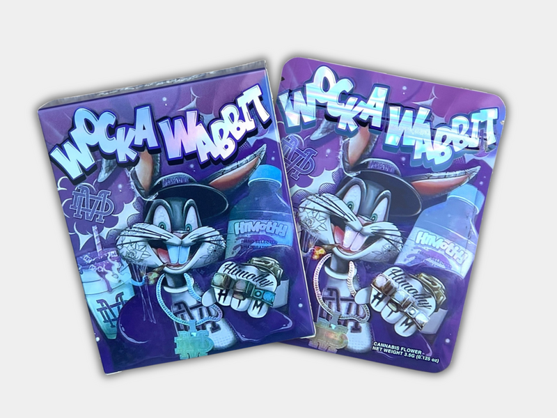 Wock a Wabbit Mylar Bag with BOX