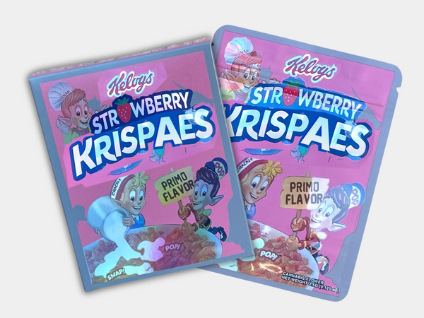 Strawberry Krispeas Mylar Bag with BOX